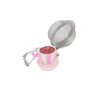 INFUSOR DE TE C/TAZA ROSA