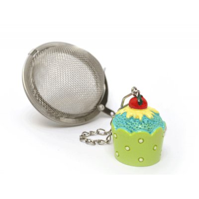 INFUSOR DE TE C/CUP CAKE VERDE