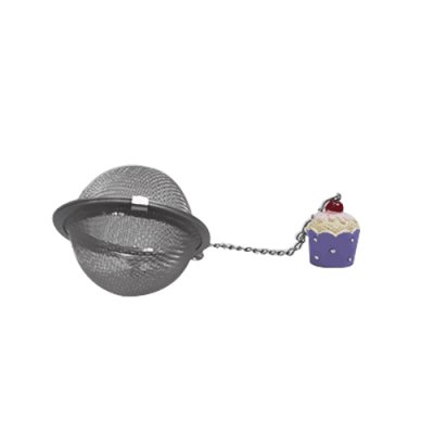 INFUSOR DE TE C/CUP CAKE VIOLETA