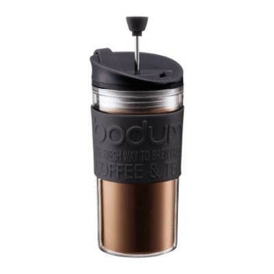 BODUM JARRO TRAVEL MUG CAFETERA NEGRA DOUBLE WALL  0.35 L