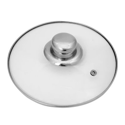 TAPA DE VIDRIO CON ACERO INOX 18 CMS CACEROLA
