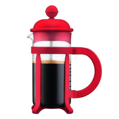 CAFETERA BODUM JAVA 3 POCILLOS ROJA