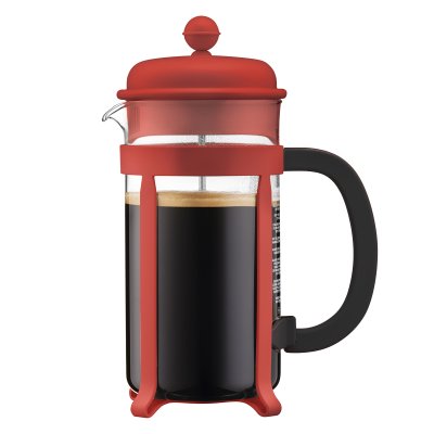 CAFETERA BODUM JAVA 8 POCILLOS ROJA