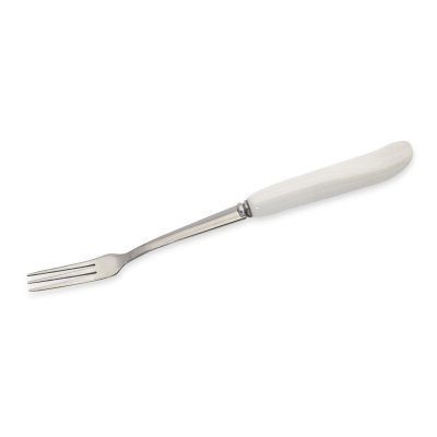SET X6 MINI TENEDORES HC PORCELANA WHITE Y ACERO
