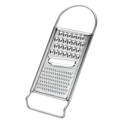 RALLADOR MANUAL PLANO DE ACERO INOXIDABLE 3 CORTES