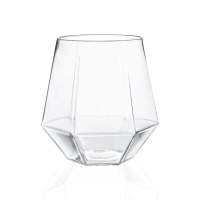 VASO DE VIDRIO DIAMOND WHISKY AGUA 300 ML