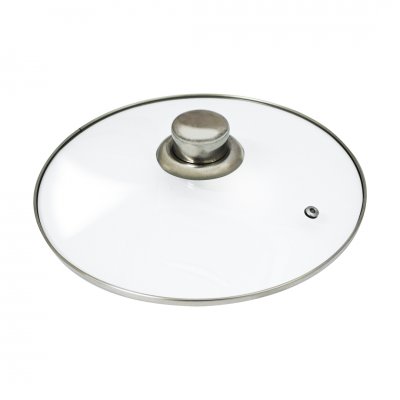 TAPA DE VIDRIO CON ACERO INOX 24 CMS CACEROLA