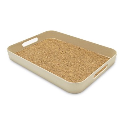 BANDEJA TEL AVIV FIBRA DE BAMBOO + CORK 40X30X5 CM