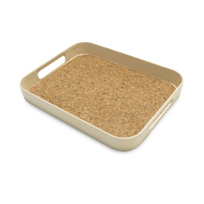 BANDEJA TEL AVIV FIBRA DE BAMBOO + CORK 32X25X4 CM