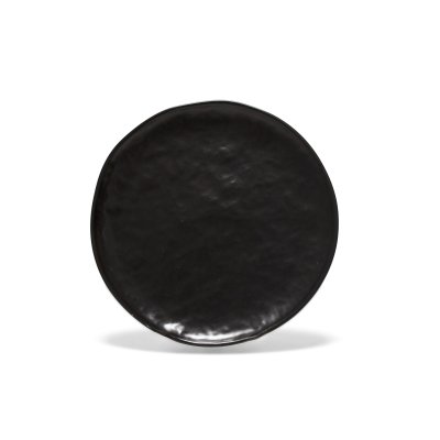 PLATO POSTRE SAKURA ZEN MATT BLACK DE PORCELANA 22 CM