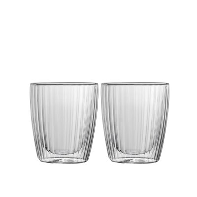 SET X2 VASOS DOBLE VIDRIO INFINITY 80 ML