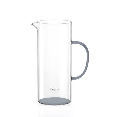 JARRA DE VIDRIO SAKURA PRISMA PEARL GREY 1.5 L