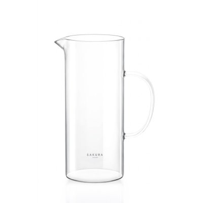 JARRA DE VIDRIO SAKURA PRISMA OFF WHITE 1.5 L