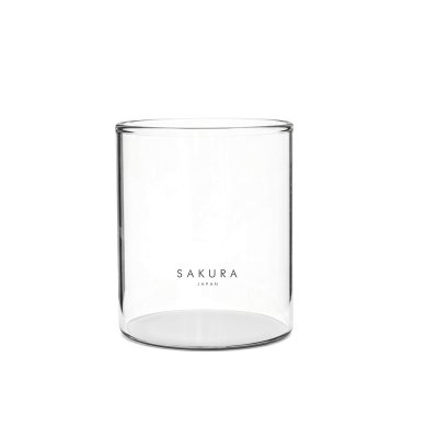 SET X6 VASOS DE VIDRIO SAKURA PRISMA OFF WHITE 400 ML