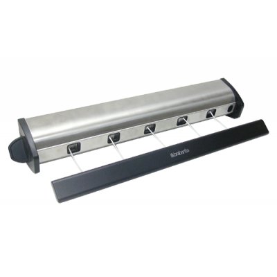 TENDER PARA ROPA ACERO BRABANTIA 22 MTS MATT STEEL