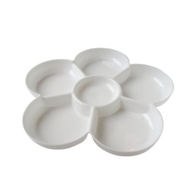 COPETINERO MELAMINA FLOR BLANCO