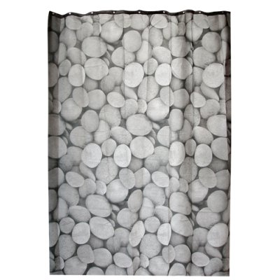 CORTINA DE BAÑO PIEDRAS 180X180CM