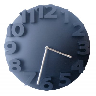 RELOJ PARED 30.5CM BLACK