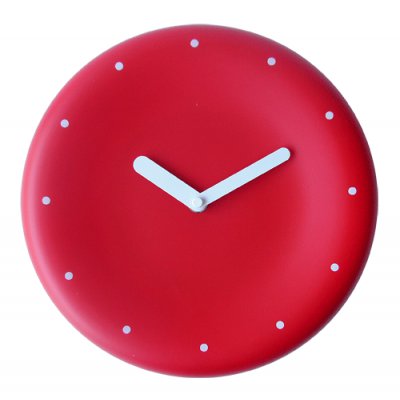 RELOJ PARED 25CM ROJO