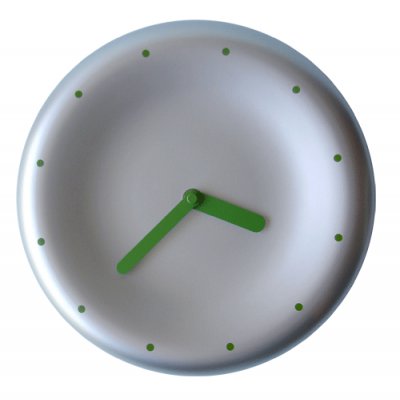 RELOJ PARED 25CM SILVER