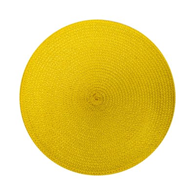 INDIVIDUAL REDONDO DE PVC PREMIUM YELLOW