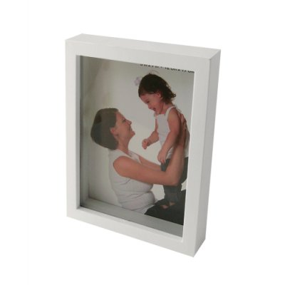 PORTARRETRATO CAJON PLASTICO BLANCO 13X18CM