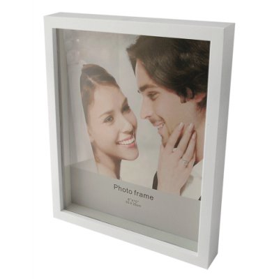 PORTARRETRATO CAJON PLASTICO BLANCO 20X25CM
