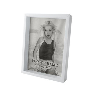 PORTARRETRATO CAJON PLASTICO BLANCO 13X18CM