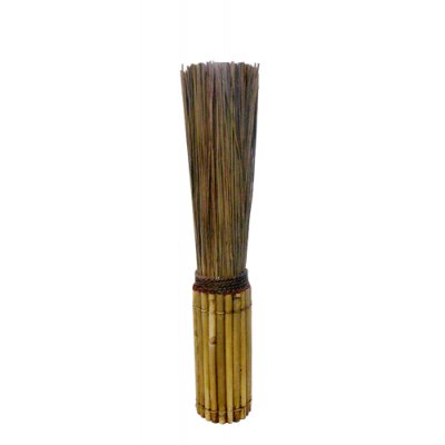 MACETA DE CAÑA CON JUNCO VERDE 75CM