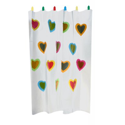 CORTINA DE BAÑO PVC HEART 180X180CM