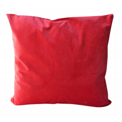 FUNDA P/ALMOHADON VELVET RED 45X45CM