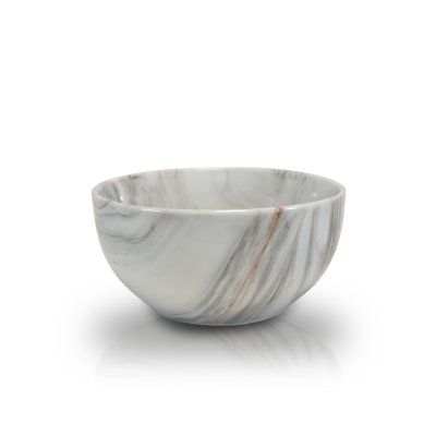 BOWL SAKURA WHITE MARBLE TERRA DE PORCELANA 14.5 CMS