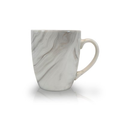 JARRO MUG SAKURA WHITE MARBLE TERRA DE PORCELANA 350 ML