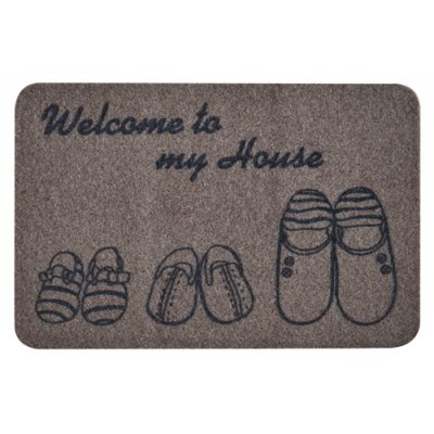 ALFOMBRA WELCOME BROWN 60X40CM