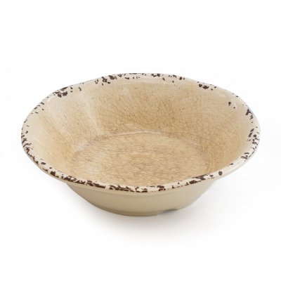 BOWL DE MELAMINA HOME CONCEPT COLOR CREMA 17.5 CMS