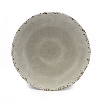 PLATO POSTRE DE MELAMINA HOME CONCEPT GRIS 23 CM