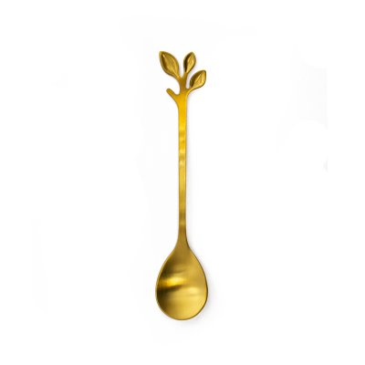SET X6 CUCHARITAS LEAF HOME CONCEPT ACERO GOLD