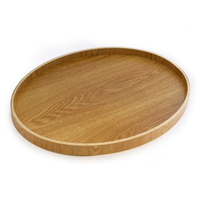 BANDEJA CUIABA OVALADA DE MADERA BAMBOO 33 X 43 CM
