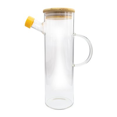 ACEITERO DE VIDRIO CRISTAL C/ MANIJA Y PICO 600 ML