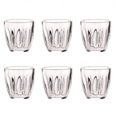 SET X6 VASOS AQUA GUZZINI CLEAR 350 ML