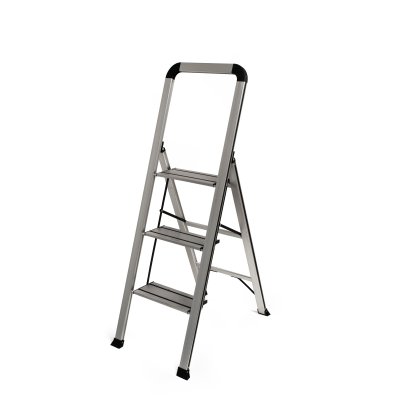 ESCALERA DE ALUMINIO 3 PELDAÑOS CON AGARRE