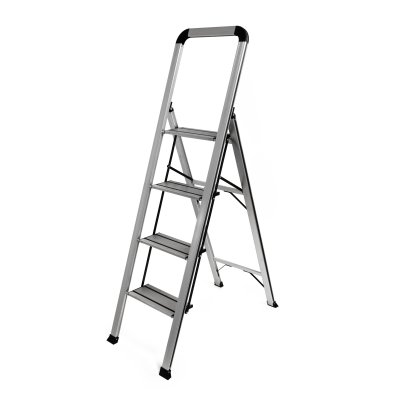 ESCALERA DE ALUMINIO 4 PELDAÑOS CON AGARRE