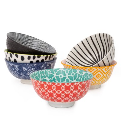 BOHO BOWL EXCLUSIVE ASSORTED DESIGNS - BOWL BOHO DISEÑOS EXCLUSIVOS SURTIDOS 12 CM PORCELANA PREMIUM
