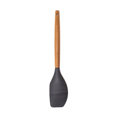 ESPATULA REPOSTERA SAKURA PHUKET 31.5 CMS -  ACACIA + SILICONA MARMOLADA BLACK