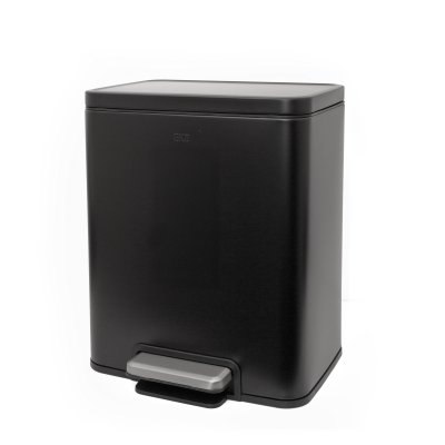 CESTO EKO CLASSIC MADISON MATT BLACK STEEL 20L