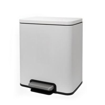CESTO EKO CLASSIC MADISON MATT WHITE STEEL 20L