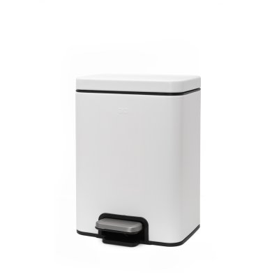 CESTO EKO CLASSIC MADISON MATT WHITE STEEL 6L