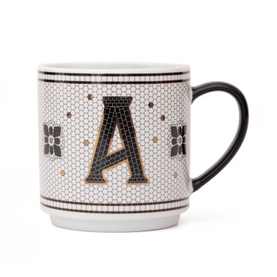TAZA HOME CONCEPT ALPHABET LETRA A 350 ML