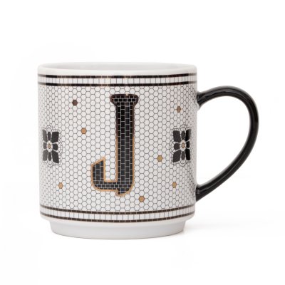 TAZA HOME CONCEPT ALPHABET LETRA J 350 ML