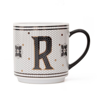 TAZA HOME CONCEPT ALPHABET LETRA R 350 ML